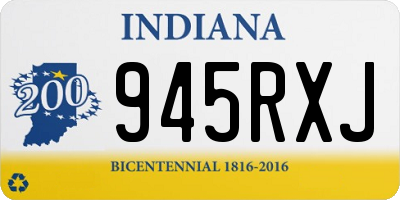 IN license plate 945RXJ