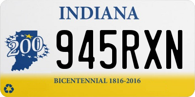 IN license plate 945RXN