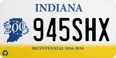 IN license plate 945SHX