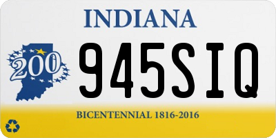 IN license plate 945SIQ