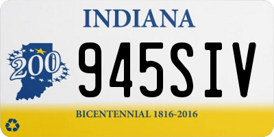 IN license plate 945SIV