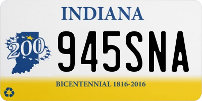 IN license plate 945SNA