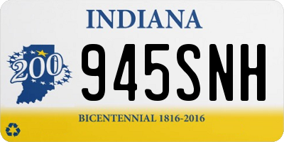 IN license plate 945SNH