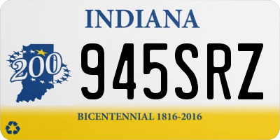 IN license plate 945SRZ