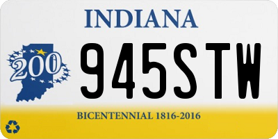 IN license plate 945STW