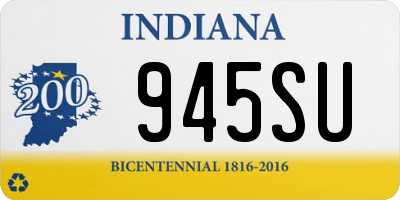 IN license plate 945SU