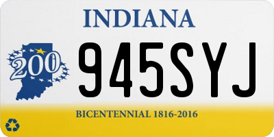 IN license plate 945SYJ