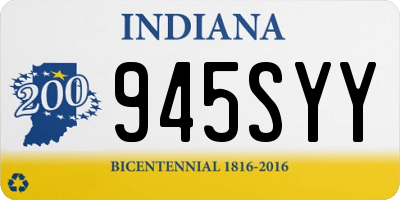 IN license plate 945SYY