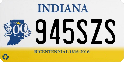 IN license plate 945SZS