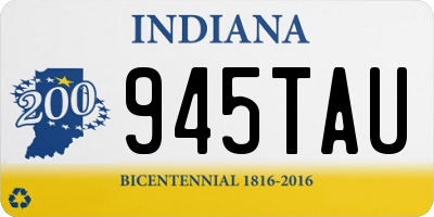 IN license plate 945TAU