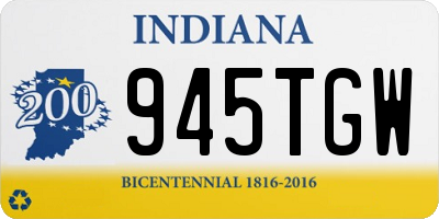IN license plate 945TGW