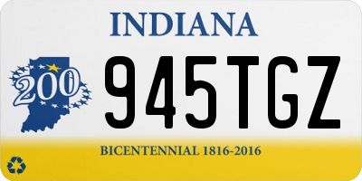 IN license plate 945TGZ