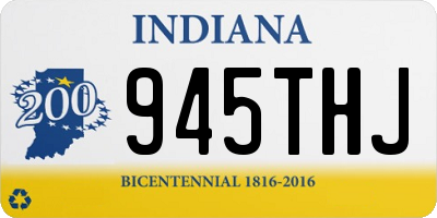 IN license plate 945THJ