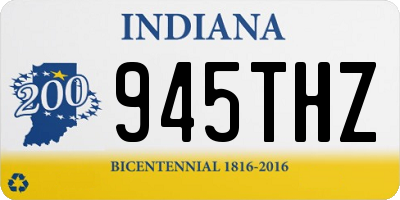 IN license plate 945THZ