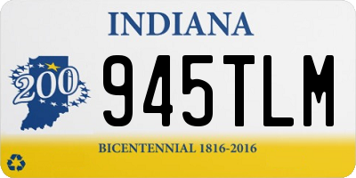 IN license plate 945TLM