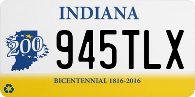 IN license plate 945TLX