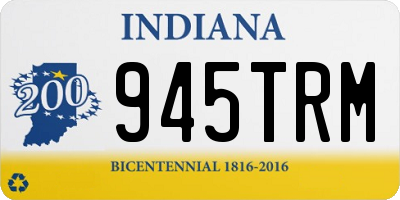 IN license plate 945TRM