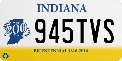 IN license plate 945TVS
