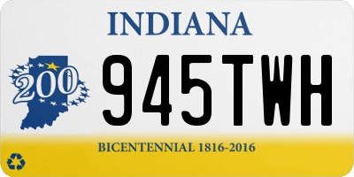 IN license plate 945TWH