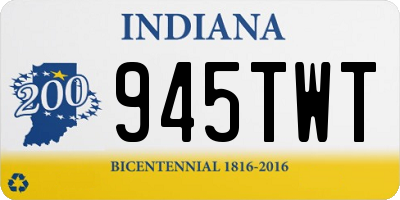 IN license plate 945TWT