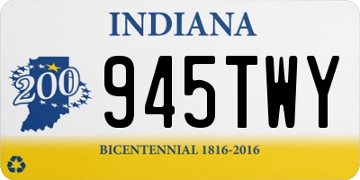 IN license plate 945TWY