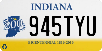 IN license plate 945TYU