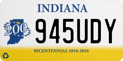 IN license plate 945UDY