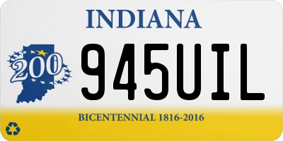 IN license plate 945UIL