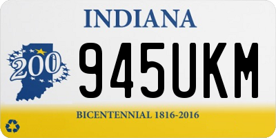 IN license plate 945UKM