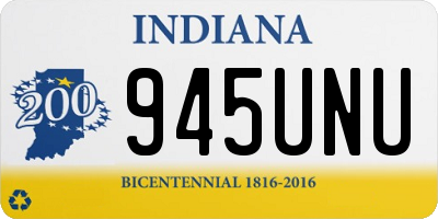 IN license plate 945UNU