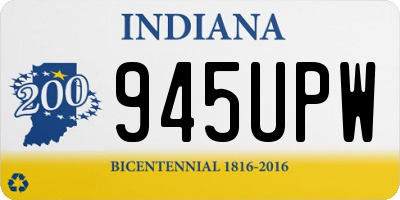 IN license plate 945UPW