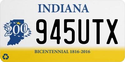 IN license plate 945UTX