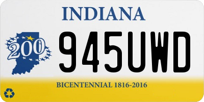IN license plate 945UWD