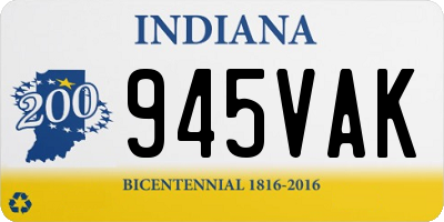 IN license plate 945VAK