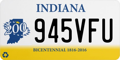 IN license plate 945VFU