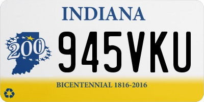 IN license plate 945VKU
