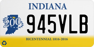 IN license plate 945VLB