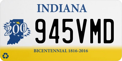 IN license plate 945VMD