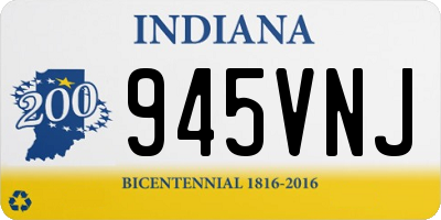 IN license plate 945VNJ