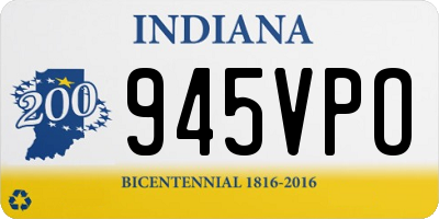 IN license plate 945VPO