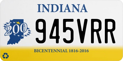 IN license plate 945VRR