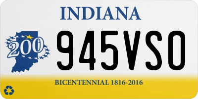 IN license plate 945VSO