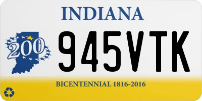 IN license plate 945VTK