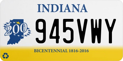 IN license plate 945VWY