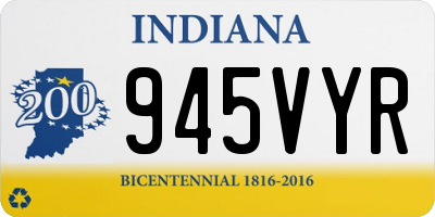 IN license plate 945VYR