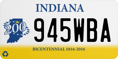 IN license plate 945WBA