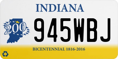 IN license plate 945WBJ