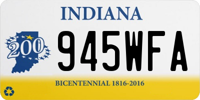 IN license plate 945WFA
