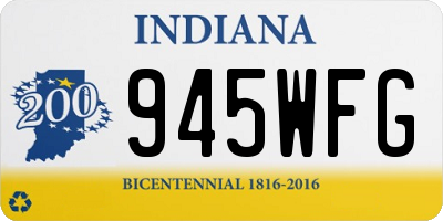 IN license plate 945WFG