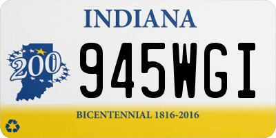 IN license plate 945WGI
